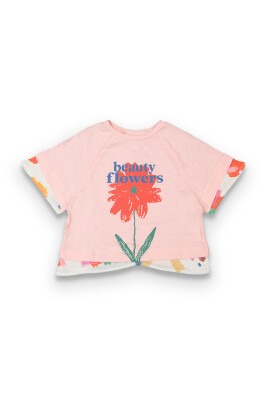 Wholesale Printed T-shirt 6-9Y Tuffy 1099-9119 Light Pink