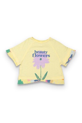 Wholesale Printed T-shirt 6-9Y Tuffy 1099-9119 Light Yellow