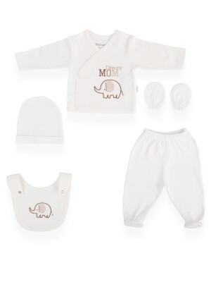 Wholesale Unisex Baby 5-Piece Newborn Set 0-3M Bebitof 2020-20066 - Bebitof