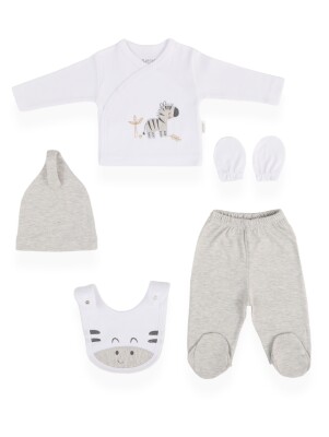 Wholesale Unisex Baby 5-Piece Newborn Set 0-3M Bebitof 2020-20085 - Bebitof