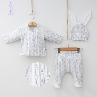 Wholesale Unisex Baby 5-Piece Newborn Set 0-3M Minizeyn 2014-7054 - Minizeyn