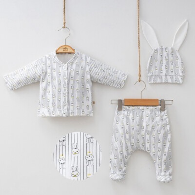 Wholesale Unisex Baby 5-Piece Newborn Set 0-3M Minizeyn 2014-7054 - Minizeyn (1)