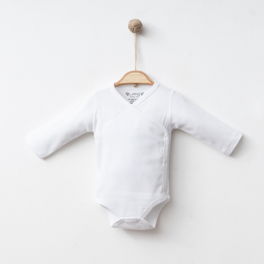 Wholesale Unisex Baby Bodysuit 3-6 M Gümüş Baby 2043-0066 - 1