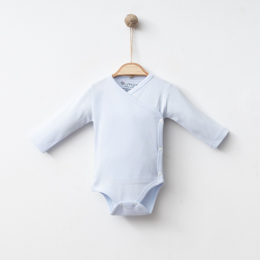 Wholesale Unisex Baby Bodysuit 3-6 M Gümüş Baby 2043-0066 - 2