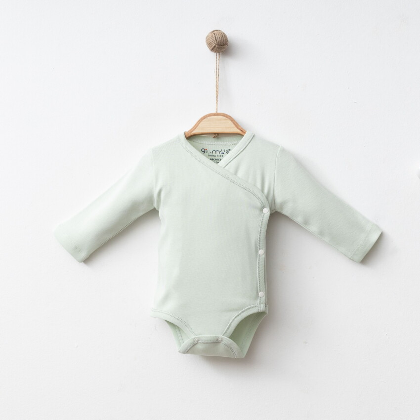 Wholesale Unisex Baby Bodysuit 3-6 M Gümüş Baby 2043-0066 - 6