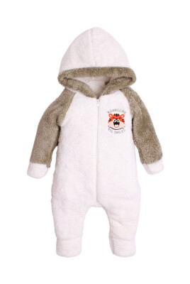 Wholesale Unisex Baby Embroidered Welsoft Coverall 3-12M Kidexs 1026-40153 - Kidexs