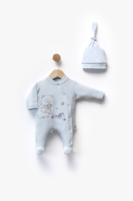 Wholesale Unisex Baby Jumpsuit 0-3M Flexi Baby 2063-252376 Baby Blue2