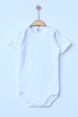Wholesale Unisex Baby Onesies 1-6M Hoppidik 2017-7137 White