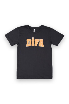 Wholesale Unisex Baby Printed T-Shirt 9-12Y Difa 1078-17618 - Difa (1)
