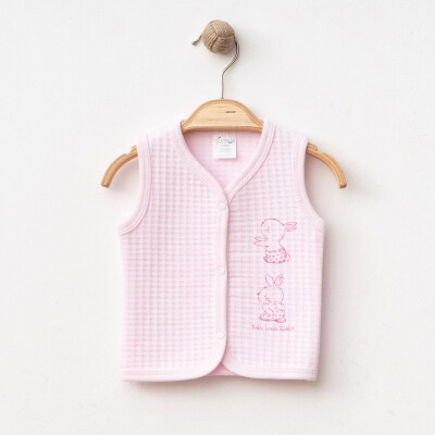 Wholesale Unisex Baby Quilted Vest Newborn Set 0-9M Gümüş Baby 2043-00400-1 - Gümüş Baby