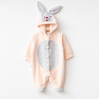 Wholesale Unisex Baby Rabbit Costume Velvet Romper 1-6 Months Hoppidik 2017-2025 Blanced Almond