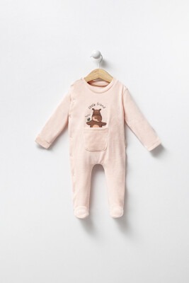 Wholesale Unisex Baby Rompers 3-12M Minicorn 2018-2337 Pink