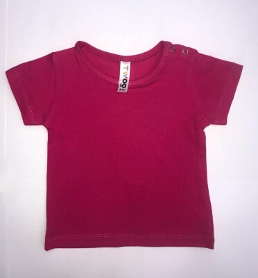 Wholesale Unisex Baby T-shirt 6-18M Twoo 1079-1000 Fuschia