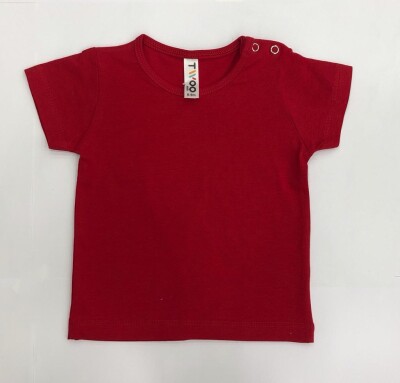 Wholesale Unisex Baby T-shirt 6-18M Twoo 1079-1000 Red