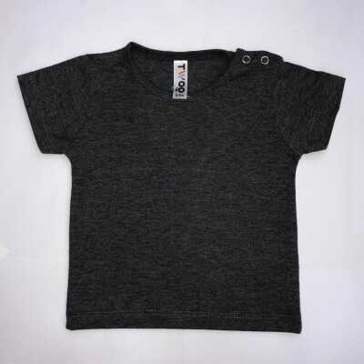 Wholesale Unisex Baby T-shirt 6-18M Twoo 1079-1000 Anthracite Color