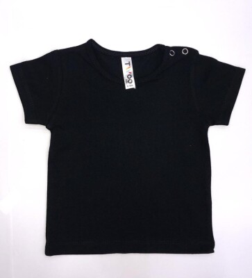 Wholesale Unisex Baby T-shirt 6-18M Twoo 1079-1000 Black