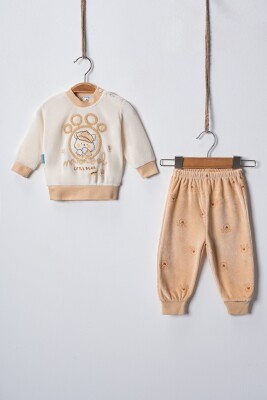 Wholesale Unisex Baby Tracksuit Set 3-9M Hoppidik 2017-2386 - Hoppidik