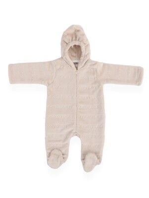 Wholesale Unisex Baby Wellsoft Romper 0-12M Bebitof 2020-70326 Ecru