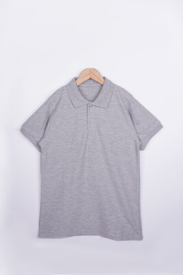 Wholesale Unisex Children's Short Sleeve Polo Neck T-Shirt 10-13Y Interkidsy Basic 2027-2306 - Interkidsy Basic