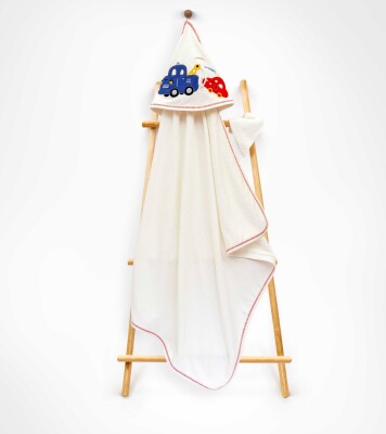 Wholesale Unisex Kids 2-Piece Scrub Mitt and Towel Set 85X80 Babyline 2015-9-454 Red