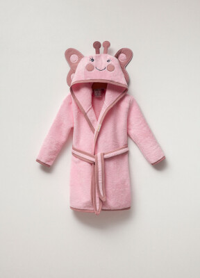 Wholesale Unisex Kids Bathrobe 1-4Y Ramel Kids 1072-487 - Ramel Kids