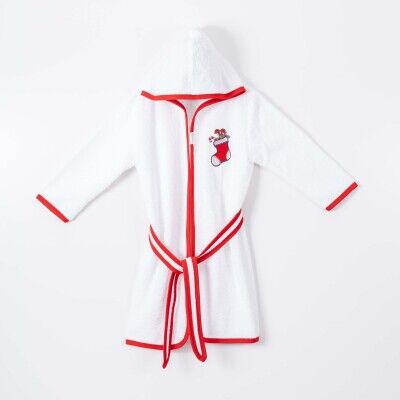 Wholesale Unisex Kids Bathrobe 5-8Y Ramel Kids 1072-530 - Ramel Kids
