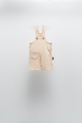 Wholesale Unisex Kids Muslin Overalls 2-5Y Moi Noi 1058-MN10812 Beige