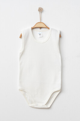 Wholesale Unisex Kids Onesies 2-4Y Hoppidik 2017-7169 Ecru