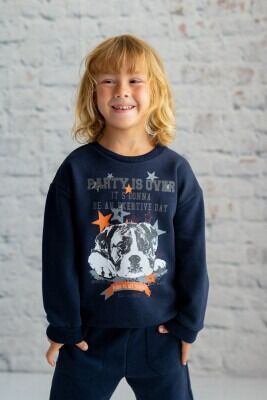 Wholesale Unisex Kids Sweatshirt 3-14Y Zeyland 1070-242Z1ETA61 Navy 