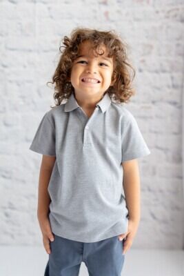 Wholesale Unisex Kids T-shirt 3-14Y Zeyland 1070-242Z1ETA64 Gray