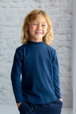 Wholesale Unisex Kids Turtleneck Sweater 3-14Y Zeyland 1070-242Z1ETA62 Navy 