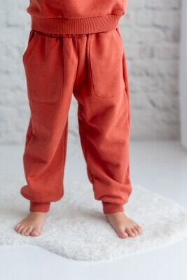 Wholesale Unisex Sweatpants 3-14Y Zeyland 1070-242Z1ETA06 Tile Red 