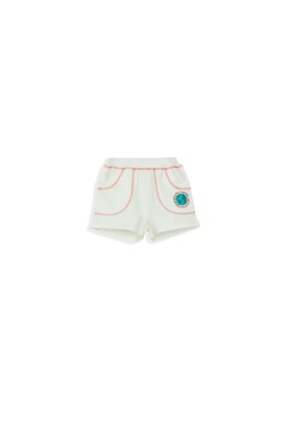 World Printed Shorts 0-24M Lovetti 1032-7839 Cream